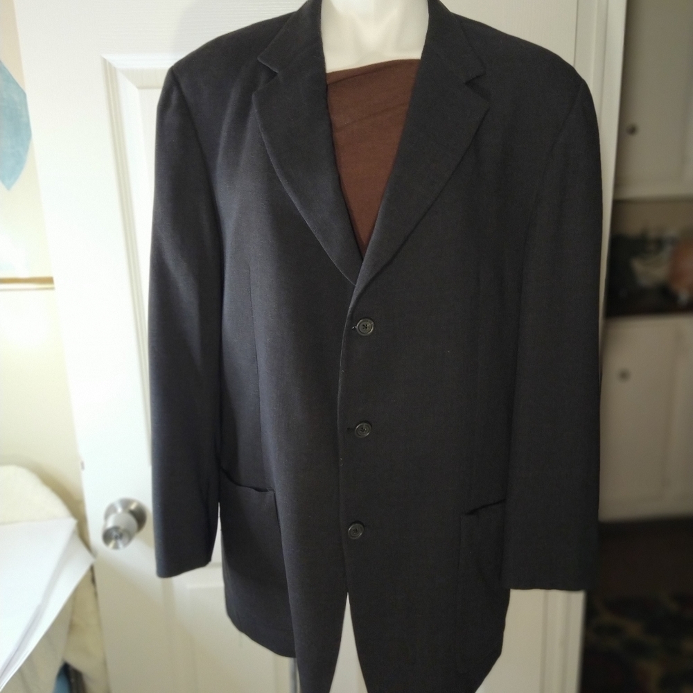 44R Burberry mens wool jacket blazer
